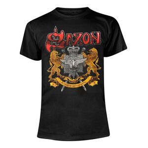 Saxon Unisex Adult 40 Years T-Shirt / Black